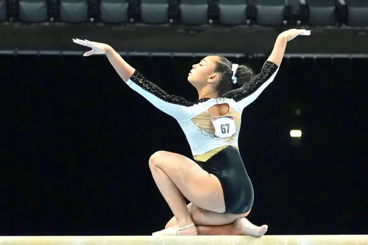 A poised Rivera captures national gymnastics title